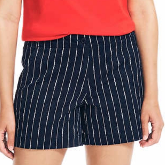 NWT-Nautica Navy Stripe Shorts - Picture 1 of 10